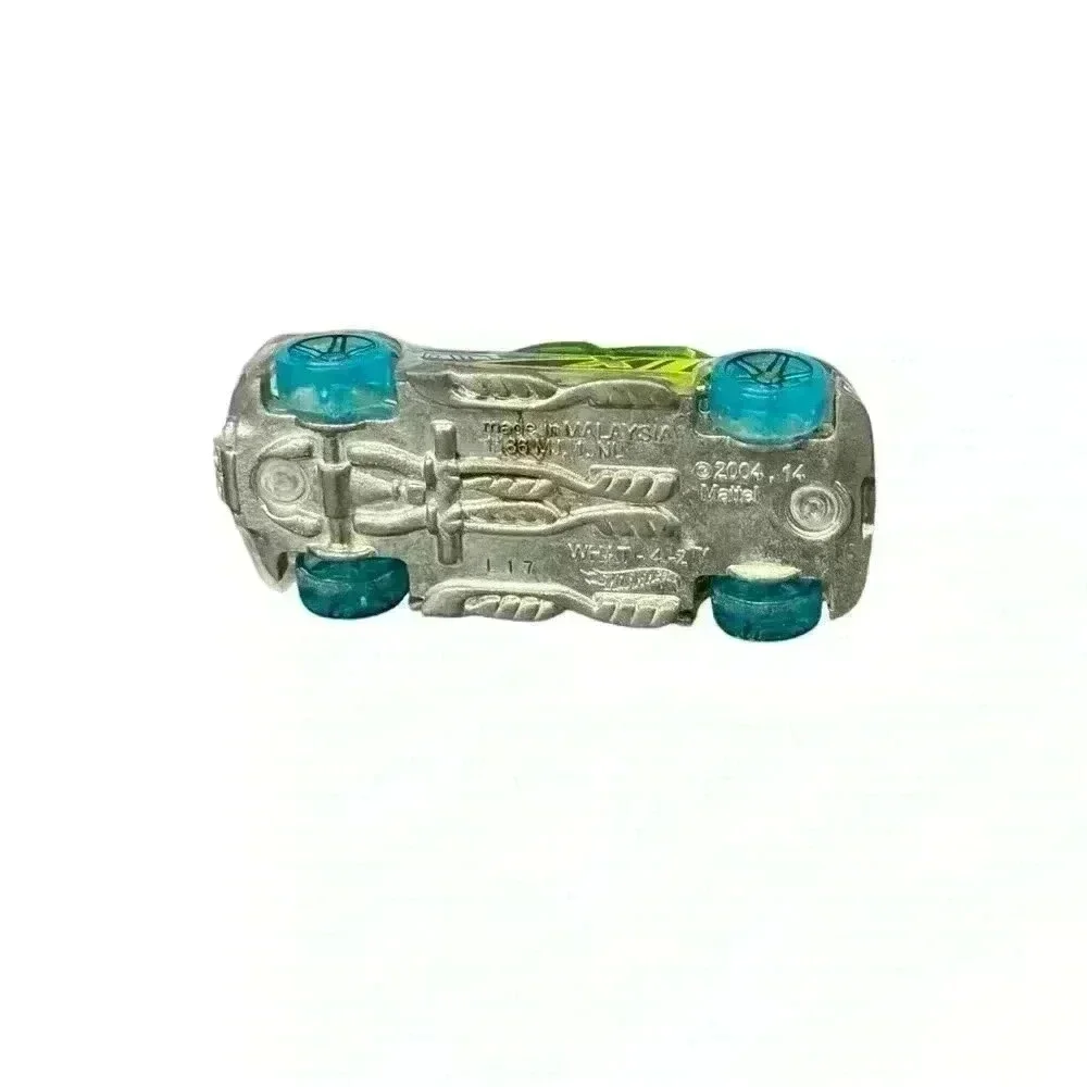 2004 Hot Wheels WHAT 4-2 Clear Blue/Green Car